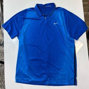 Nike Tiger Woods Collection Men's Blue Polo - XXL